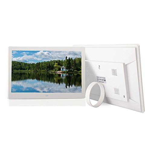 IF.HLMF Digital Photo Frame 10.1 Inch, 1024x600 HD IPS Display with Sensor Calendar Alarm Auto On/Off Timer with Remote Control, Support USB and SD Card - Electronic Album Player Gift