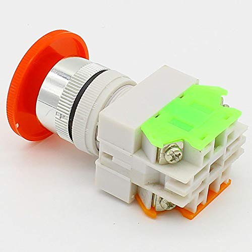 Interrupteur bouton-poussoir champignon 22mm pour commande d'automatisme - 5