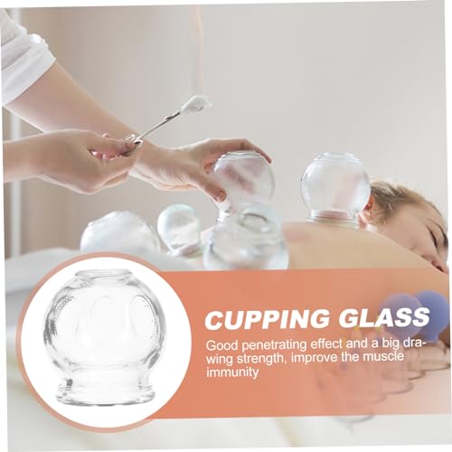 Set de 7 ventosas de vidrio para terapia de succión y masajes, uso en el hogar para cuidado corporal y tratamiento de celulitis miniatura 7