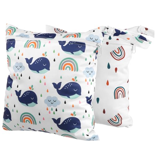 2pezzi Per Pannolini Cerniera Cartoon Borse Per Per Bagnati e Organizzazione Accessori
