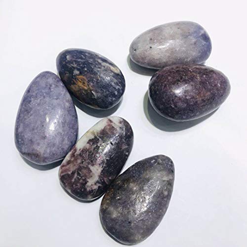MOKA 1pc raw Natural Sugilite Quartz Oval Stone Polished Purple Crystal Tumbled Stone