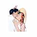 whmyz Autocollant de Voiture Couple Dessin Autocollants de Voiture et decalsticker Décoration de Voiture pour Ordinateur Portable 13X 9Cm