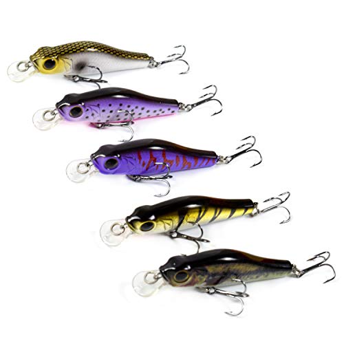 Yialia 68mm 6.9g Minnow Iscas De Pesca 3D Realista Artificial Duro Isca De Pesca Isca Crankbait Swim