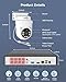Hiseeu 3K PTZ Wired Security Camera System Outdoor with Color Night Vision,Audio,8 x 5MP IP67 CCTV Cameras,5MP DVR 8CH,3TB HDD,360°Coverage,Person/Vehicle Detection,Alarm Spotlight,24/7 Recording