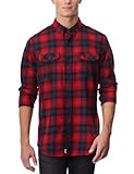 camicie timberland manica corta Regular Fit Timberland Camicia da Uomo, Rosso/Blu Marino, S