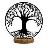 Deco bois laser a poser arbre de vie noir