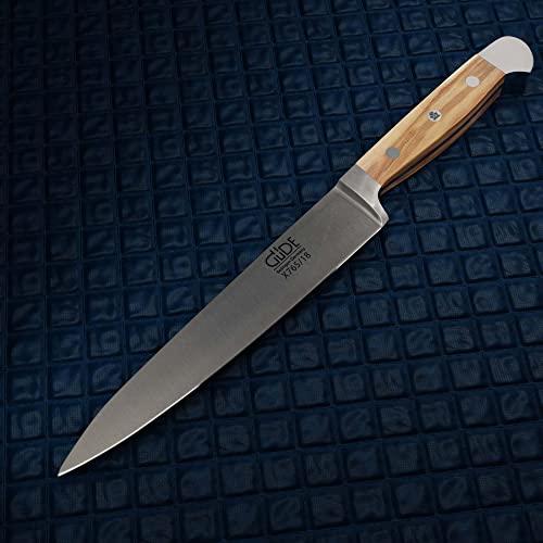 Güde Filiermesser aus Solingen mit 18 cm Klinge und Olivenholzgriff