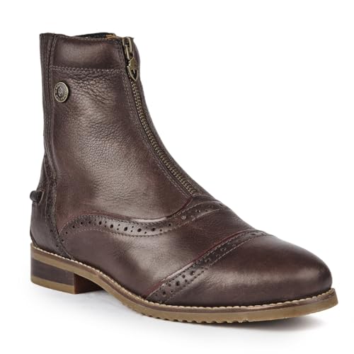 Moretta - Botas Paddock de Cuero Martina para Mujer (42 EU) (Marrón)