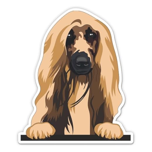 Afghan Hound Sticker - 3" Laptop Sticker - Waterproof Vinyl for Car, Phone, Water Bottle - Afghan Hound Dog Decal