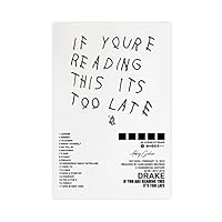 Poster Toile Certifié Drake Lover Boy - Décoration Murale 40x60 Cm Pour Salon, Chambre, Salle à Manger