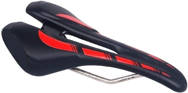 MTB Road Bicycle Ergonomic Saddle Seat EVA Cushioned Microfiber Leather Hollow Design Steel Rail Cycling Accessories