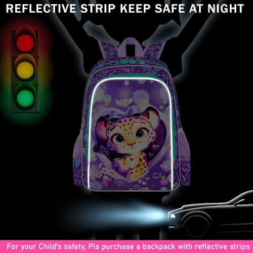 Image of 16 inch Backpack for Girls Boys 4-8, 3Pcs Kids Bookbag Set with Lunch Box, School Bag for Preschool Kindergarten