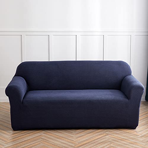 Housse canapé extensible antidérapante et épaisse bleue - 2