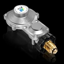 2 Stage Propane Regulator with 3/8" Female NPT and POL, Double Stage Propane Regulator for RV, Campers, 100lb Tank, Generators