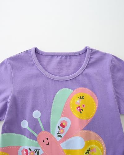 Image of AIWUHE Toddler T Shirts Cotton Summer Tshirts Boys Girls Short Sleeve Tee Tops Casual Graphic Clothes Crew Neck Shirts 2-6Y