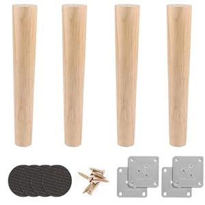 Akolafe Tischbeine 4er-Set Möbelfüße Holz