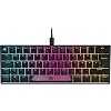 Corsair K65 RGB MINI 60% Mechanische Gaming-Tastatur (Anpassbare RGB-Beleuchtung einzelner Tasten, CHERRY MX SPEED-Tasten, PBT-Double-Shot-Tastenkappen, AXON-Technologie) QWERTZ, Schwarz