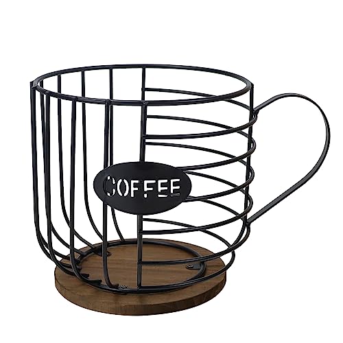 QUTHZZHY Porta Capsule Caffè, Porta Cialde Caffè, Cialde Espresso, Contenitore K per Banchetti, Accessori per Bar, Bancone, Casa, Ufficio, Nero