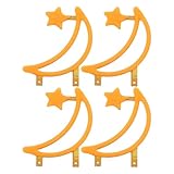 HOLIDYOYO 4er-Pack LED-Glühlampenfaden – Mondförmige Nachtlichter, dekorative LED-Glühlampen für Wohnzimmer und Schlafzimmer, 3,8 x 3 cm