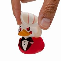 TUBBZ Figurine Canard Cosplay Hazbin Hotel – Alastor – Édition Boîte – Licencié Officiel – Collection Hellaverse – 9 Cm