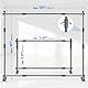 EMART Foto Hintergrund Ständer 3 m x 2,4 m (B x H), Verstellbare Hintergrundständer mit 2 Sandsäcken und Tragetasche für Fotostudio, Porträt und Produktfotografie, Studiofotografie