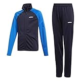 Jacke: Langarm; Hose: Eng anliegendes Bein mit gestepptem Bündchen