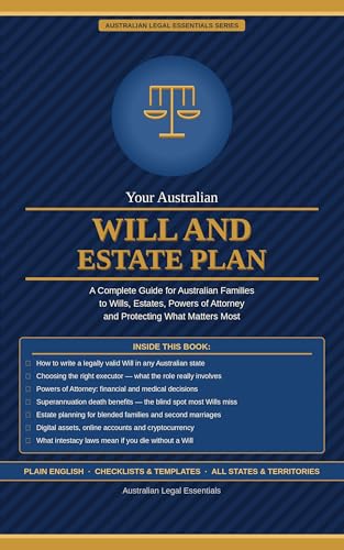  Austalian Will Kit inc Useable Will Template: Australia Estate Plan Guide and Will Kit (English Edition)