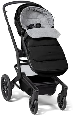 Joolz Footmuff - Stroller Accessory for Joolz AER+/Aer2 Buggy/Day+/Day2/Day3/Day5/Geo/Geo2/Geo3/Hub/Hub+/Hub2 Baby Strollers- All-Weather Companion - Warm & Cozy While On The Go (Space Black) - 1