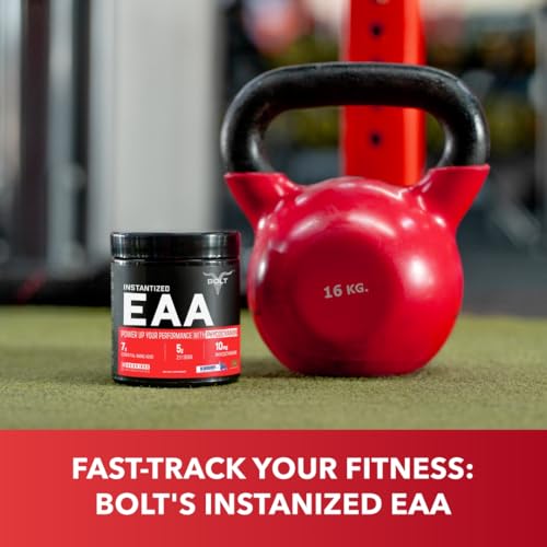 Bolt EAA 300gm, 30 Servings|Nine Essential Amino Acid with BCAA 5000|EAA Supplement for Men & Women- Blueberry Blast