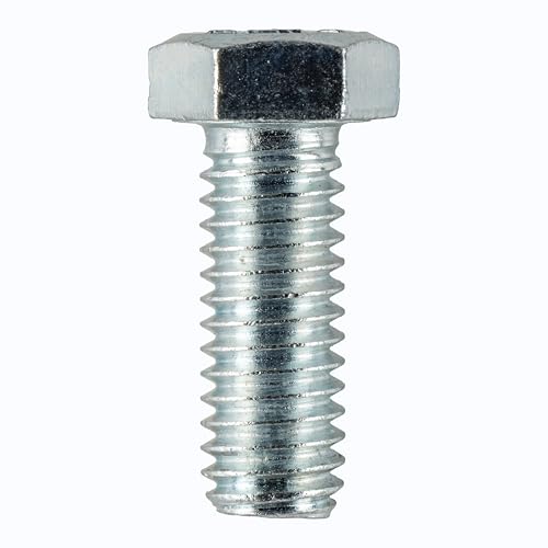 Image of 3 /8-16 x 1-1 /4 inch (100 Pack) Grade 5 Coarse Hex Cap Screw, Coarse Thread, Zinc by Makers Bolt