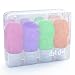 Dot&Dot Travel Bottles, Purple/Pink/Green/Orange, 2 oz , Set of 4