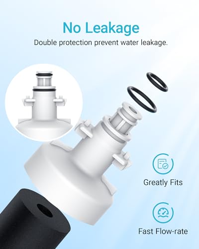 AQUA CREST 469690 ADQ36006101 Refrigerator Water Filter, Replacement for LG® LT700P®, Kenmore® 9690, 46-9690, ADQ36006102, LFXS30766S, HDX FML-3, RFC1200A, PL-500, 3 Pack - Thumbnail 4