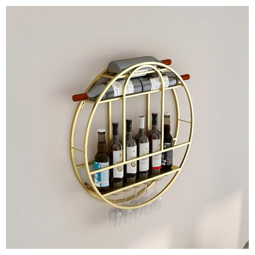Casier à vin mural support verre présentoir métal noir cuisine