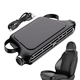 Ventilador De Coche Montado En El Asiento, Vehículo De Enfriamiento Para Vehículos Ajustables, Aire Acondicionador De Aire Recargable Del Automóvil, Ventilador De Aire Del Coche De 3 Velocidades