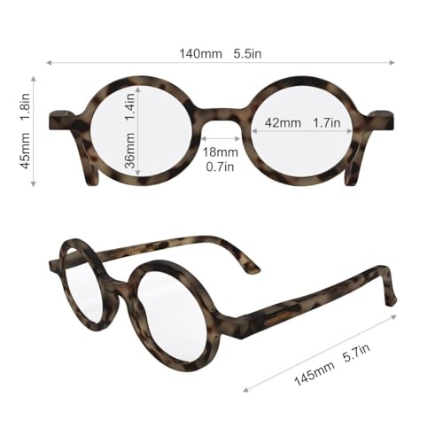 Image of LONDON MOLE Moley Blue light glasses | Round-shaped blue blockers | Anti-eyestrain | Unisex | Spring Hinges