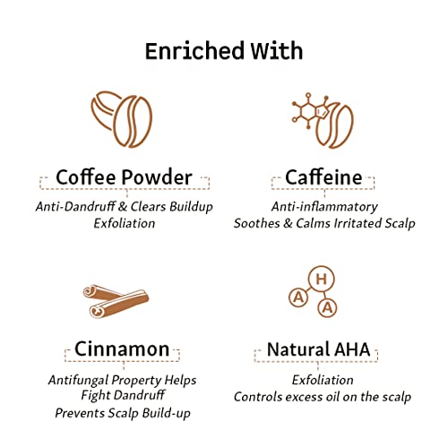 mCaffeine Ultimate Anti-Dandruff Kit with Coffee Scalp Scrub and Cappuccino Shampoo | Controls Dandruff and Exfoliates Scalp with Natural AHA and... - Image 2