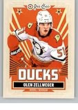 2025-26 O-Pee-Chee Retro #291 Olen Zellweger Anaheim Ducks Official Hockey Card in Raw (NM or Better) Condition