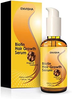 سيروم انبات الشعر بالبيوتين من انفيشا، للعناية بفروة الراس ومكافحة تساقط الشعر والتحكم في الزيوت واصلاح المكونات التالفة وبلسم مضاد للحقن