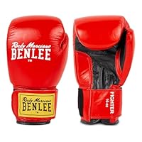 Amazon.co.jp: Benlee レザーボクシンググローブファイター、ブラック