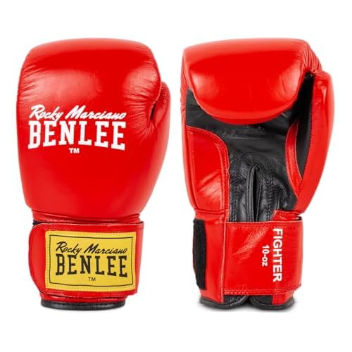 BENLEE Rocky Marciano Fighter Boxhandschuhe, Rot, 18 oz