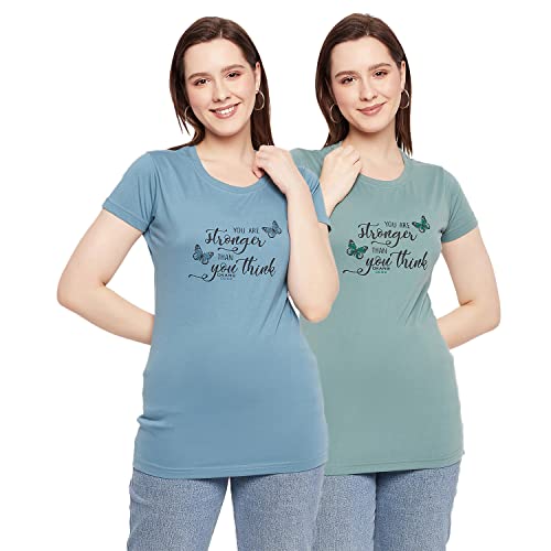 Image of Orewa Women by OKANE Women's Short Sleeve Printed Regular Fit T-Shirt
