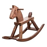 STURDY: Das Schaukelpferd ist aus hochwertigem Holz, sicher und stark, mit starken Tragfähigkeit.