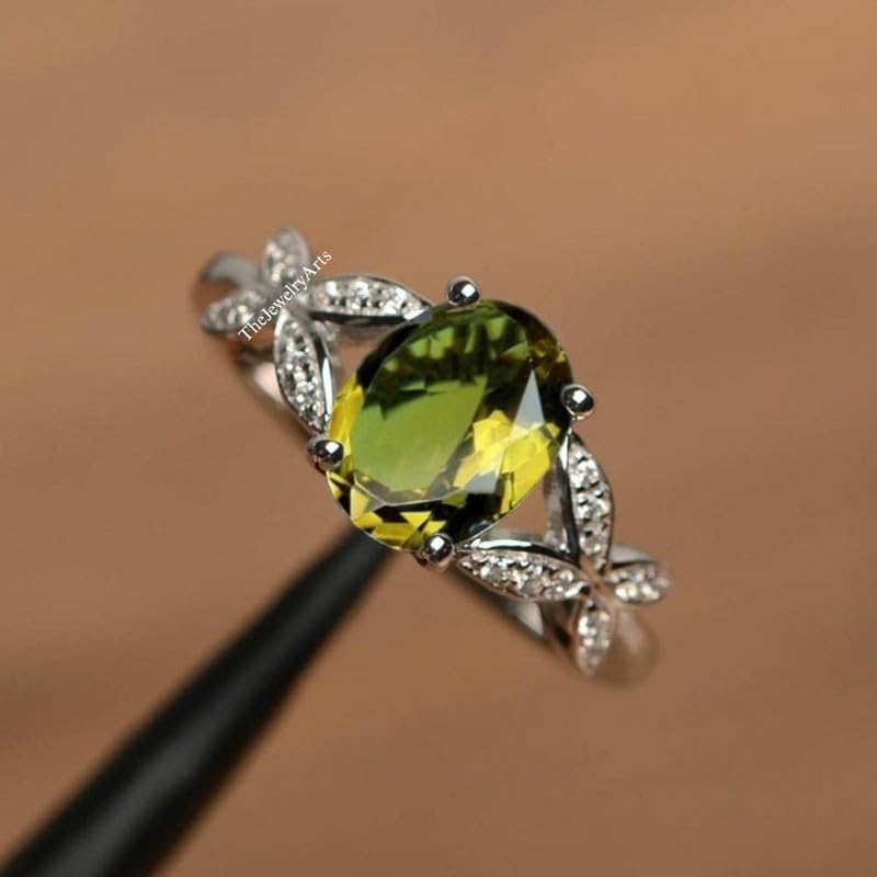 Color Changing Sultanite 925 Sterling Silver Turkish Gemstone Ring Bridal Sultanite Jewelry with Shifting Colors Elegant Silver Ring for Engagement, Proposal, or Gift