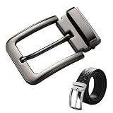 Hebilla Rectangular de Cinturón de Aleación de Zinc, Hebilla Intercambiable de 35 mm para Cinturón de Cuero, Hebilla de Aguja Simple, Accesorio para Hombre y Mujer, para Cinturones de 32 a 35 mm