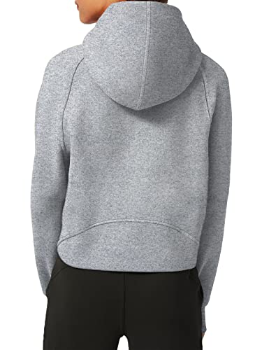 LASLULU-Womens-Hoodies-Fleece-Lined-Collar-Pullover-12-Zipper-Sweatshirts-Long-Sleeve-Crop-Tops-Sweater-Thumb-Hole