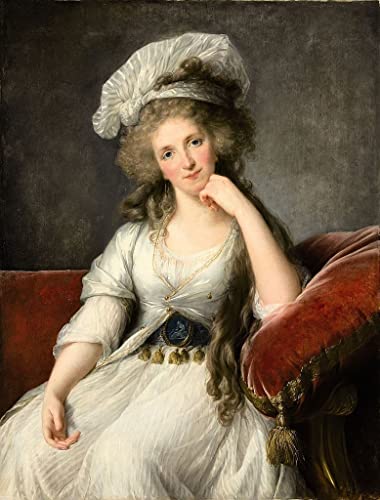 Tableau Louise Marie Adélaïde de Bourbon d'Orléans par Vigée Lebrun