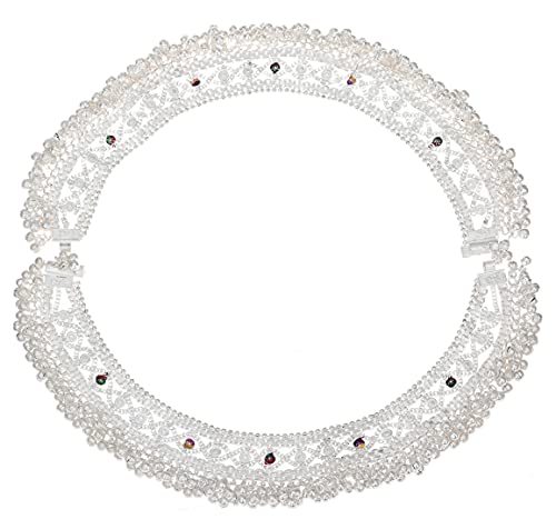 Indian Traditional Ethnic Classic White Metal Anklet Pair Silver Bracelet For Women Payal For Girls Kolusu For Girls Anklets For Women Stylish Payal For Women Stylish Oxidised Anklet For Women By Indian Collectible #TOP24