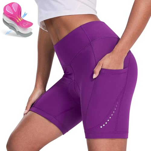 Short de cyclisme pour femme contre frottements rembourré 4D extensible Nepest