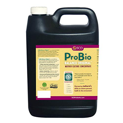 SCD Probiotics ProBio Balance Original - Probiotic Mother Culture and Microbial Soil Inoculant â€“ Simple to Activate to Create 20x More Product (1 Gallon)