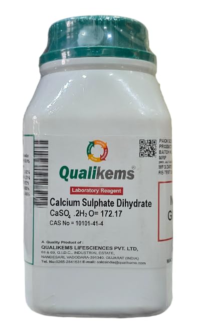 QUALIKEMS Calcium Sulphate Dihydrate 500GM CAS NO=10101-41-4 (lab use only)-image-27